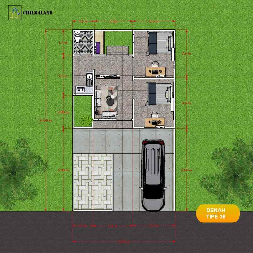 rumah scandinavian modern new desain shm loram kudus