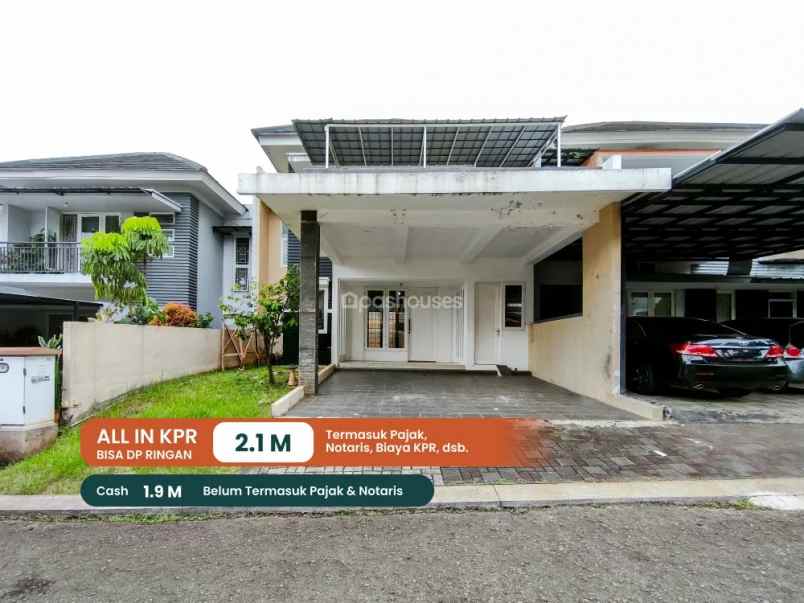 rumah siap huni apik terawat di legenda wisata cibubur