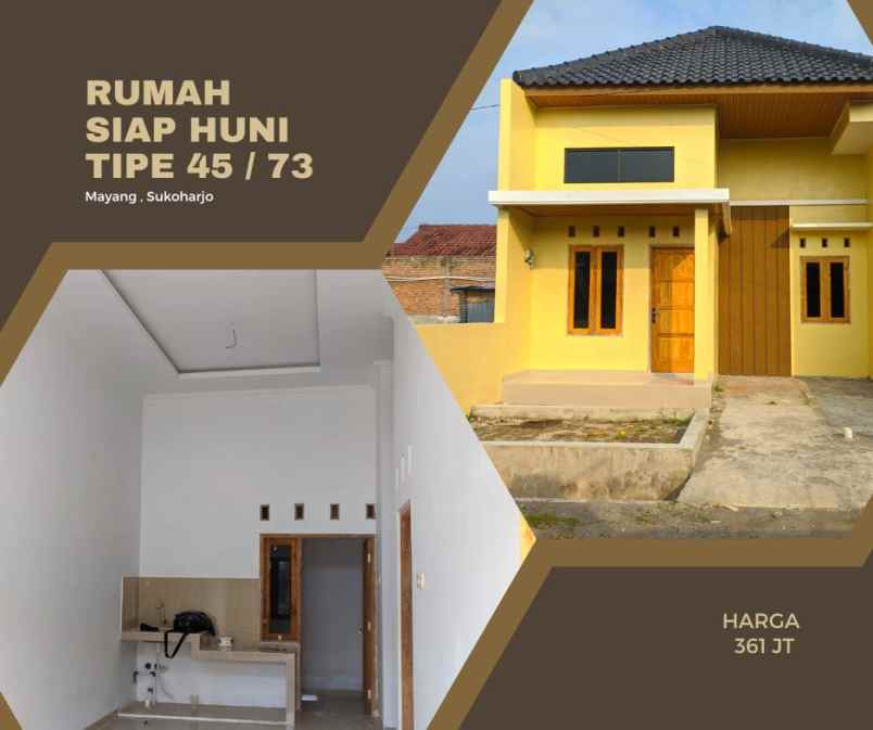 rumah siap huni di mayang gatak sukoharjo