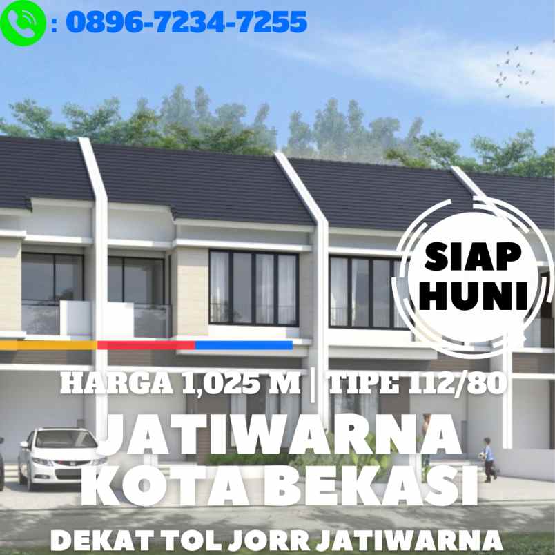 rumah siap huni jatiwarna bekasi dekat tol jatiwarna