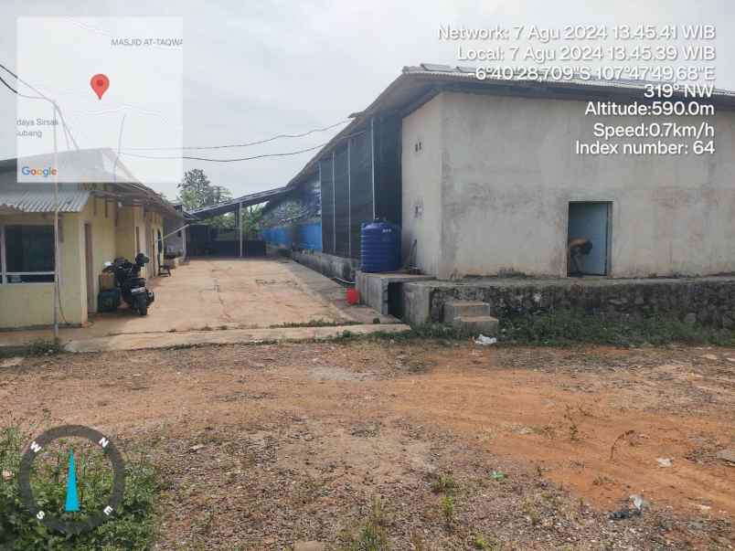 tanah bangunan kandang adam pedaging subang