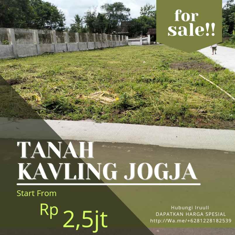 tanah jalan godean seyegan km 1