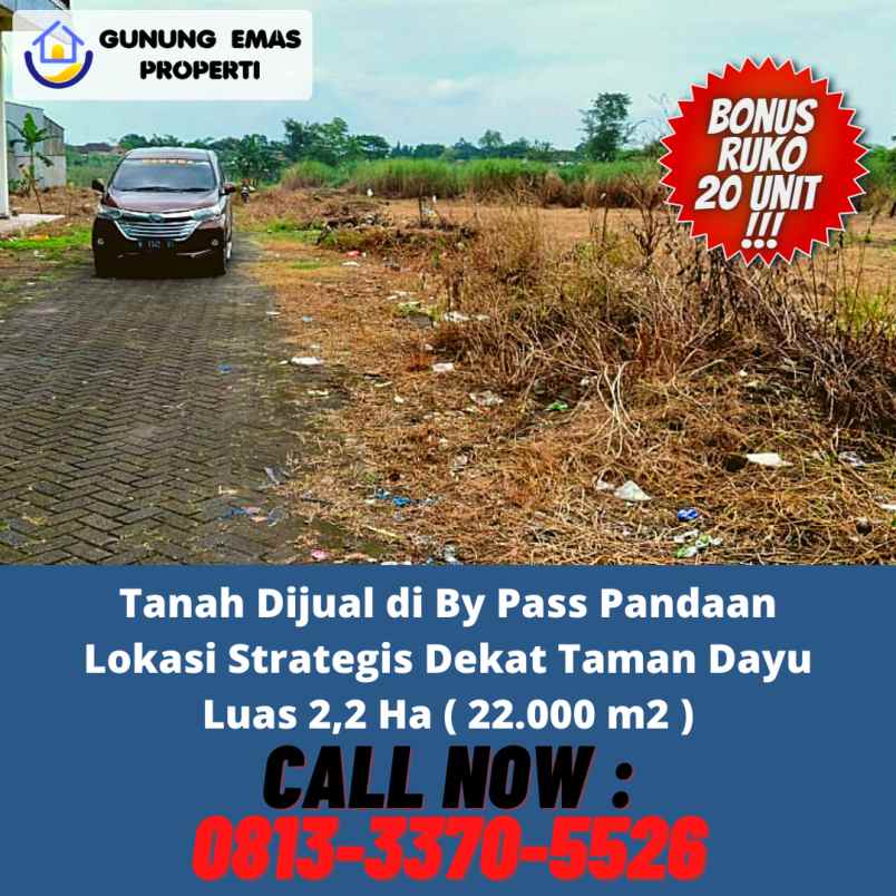 tanah jalan raya by pass pandaan