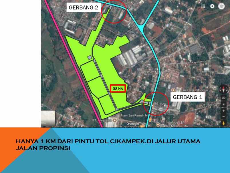 tanah jl cikopo raya