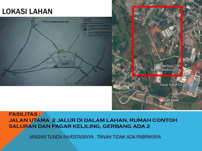 tanah jl cikopo raya