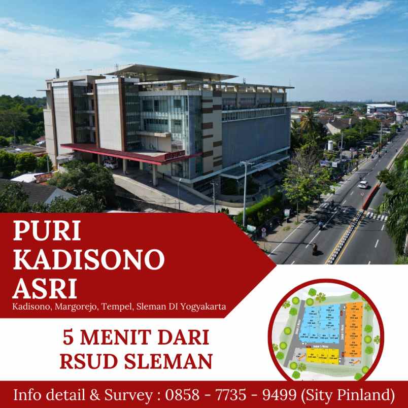 tanah kaveling mulai 184 jutaan dekat rsud sleman