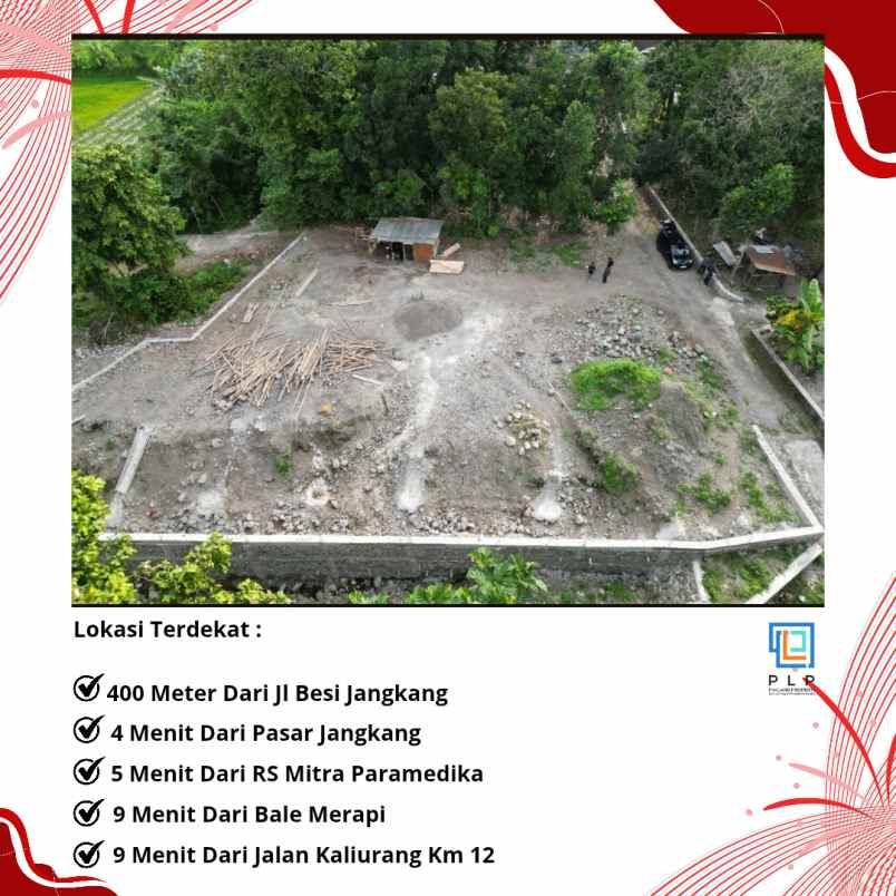 tanah kavling 400 meter dari jalan besi jangkang
