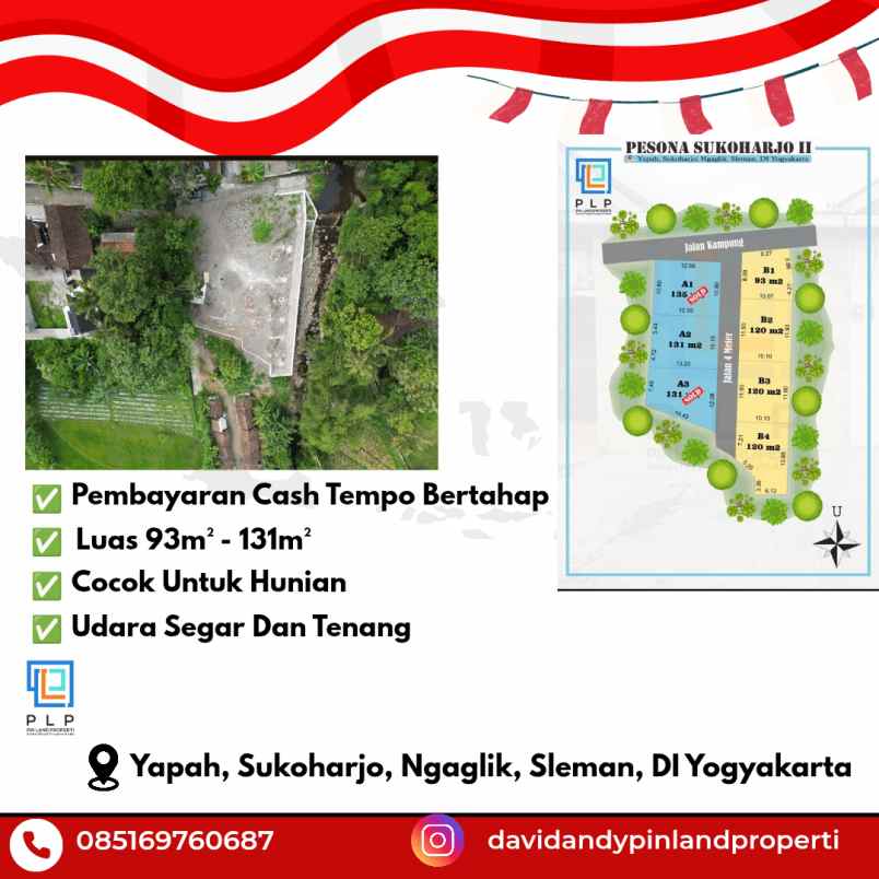 tanah kavling 400 meter dari jalan besi jangkang