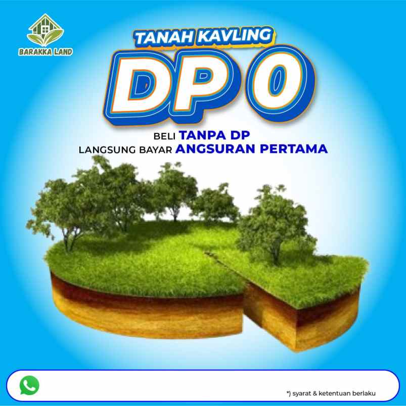 tanah kavling murah nol dp di barakka land