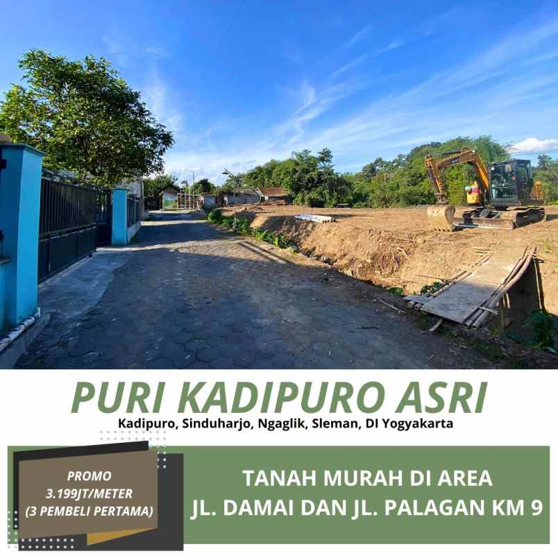 tanah murah area jl damai dan jl palagan km 9
