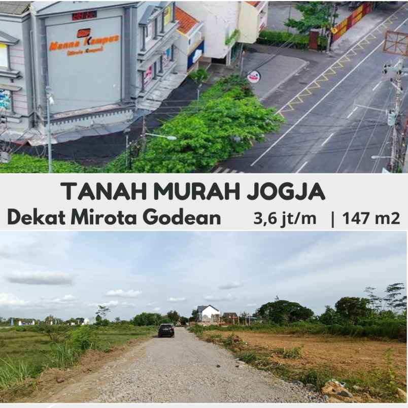 tanah murah jogja dekat mcd godean