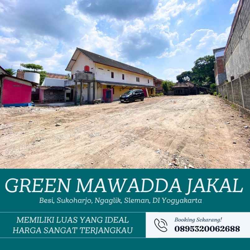 tanah pekarangan 4 25jt meter di jakal km 13 5