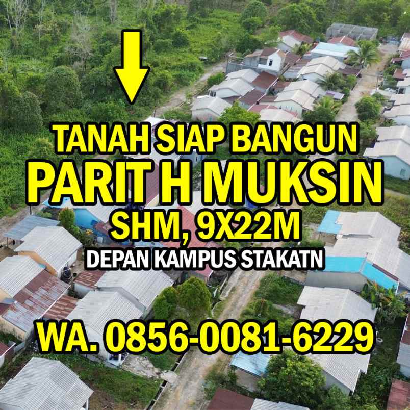 tanah siapbangun dekat kota pontianak