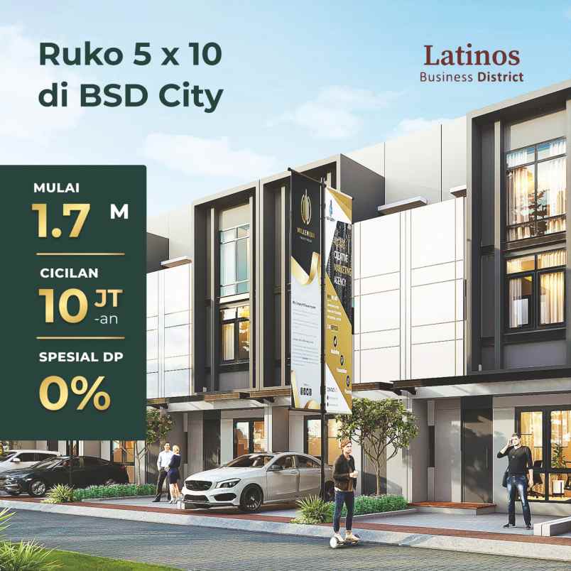 tempat usaha dan rumah di latinos bsd 1 5 miliaran