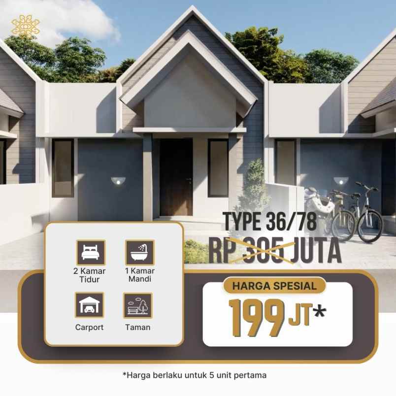 termurah rumah villa asri nyaman dramaga village bogor