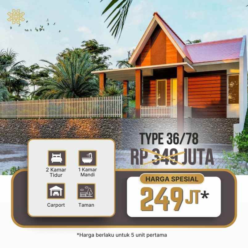 termurah rumah villa asri nyaman dramaga village bogor