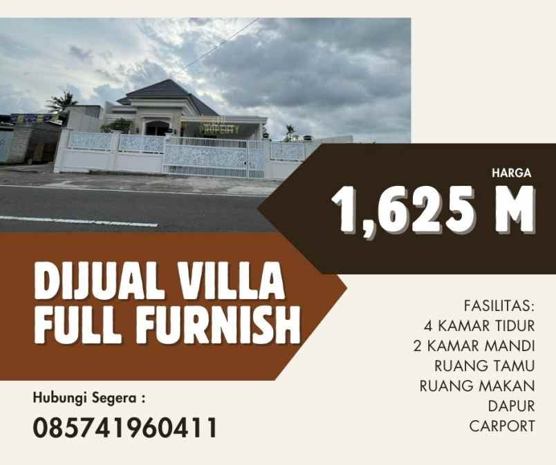 villa klasik view cantik di sleman utara