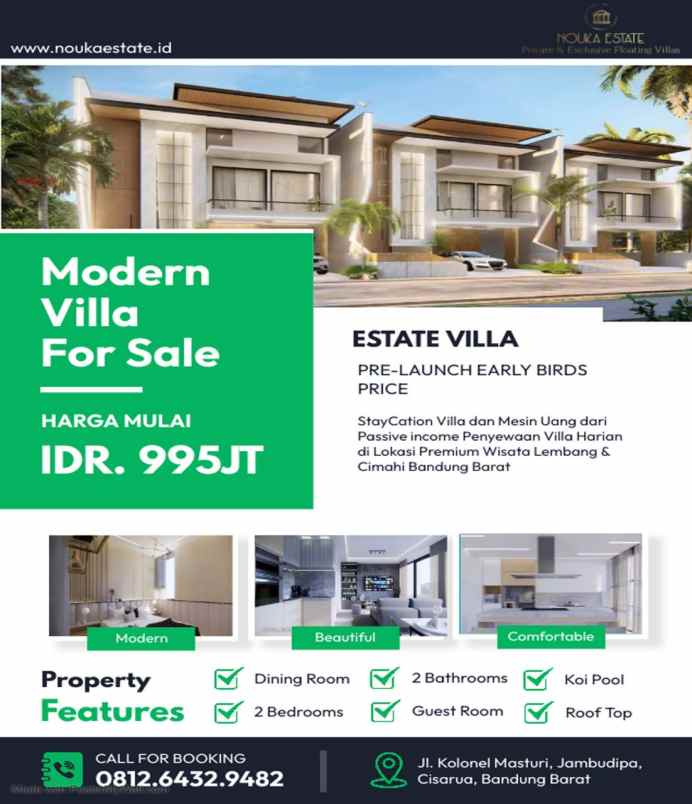 villa mewah di kolmas cimahi