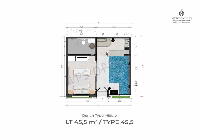 villa private pool di pakem