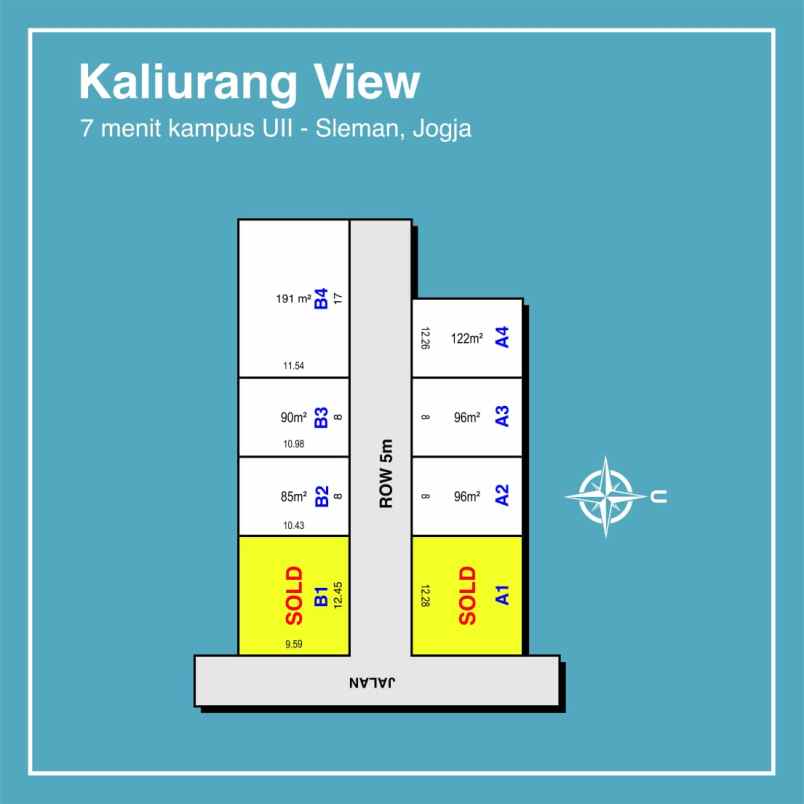 area pemukiman tanah perumahan sleman shm