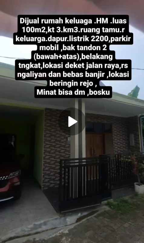 bu dijual rumah di beringin rejo ngaliyan