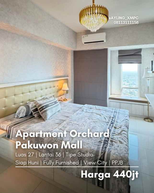 dijual apartemen pakuwon indah
