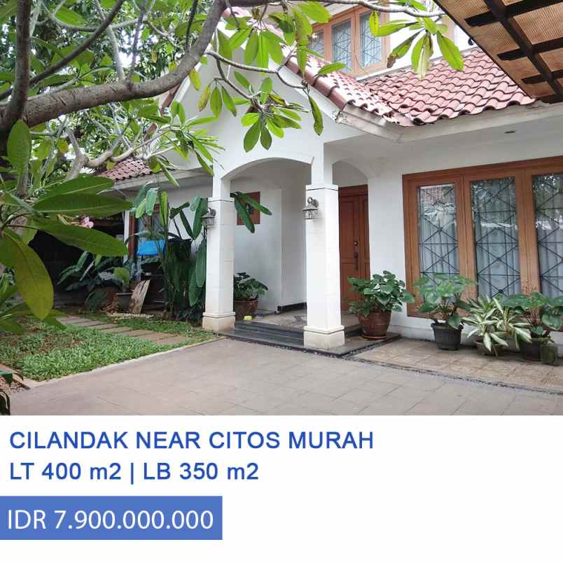 dijual cepat rumah di jl cilandak jakarta selatan