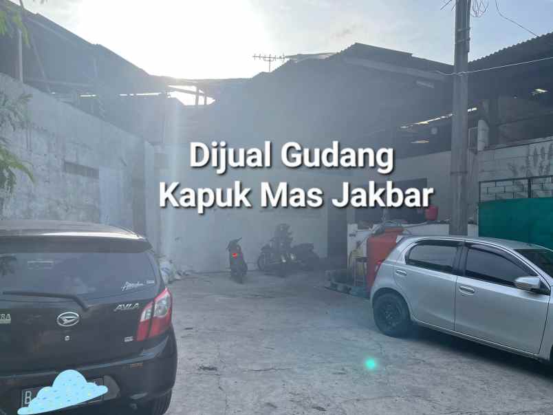 dijual gudang di kapuk mas jakarta utara 1 5 lantai