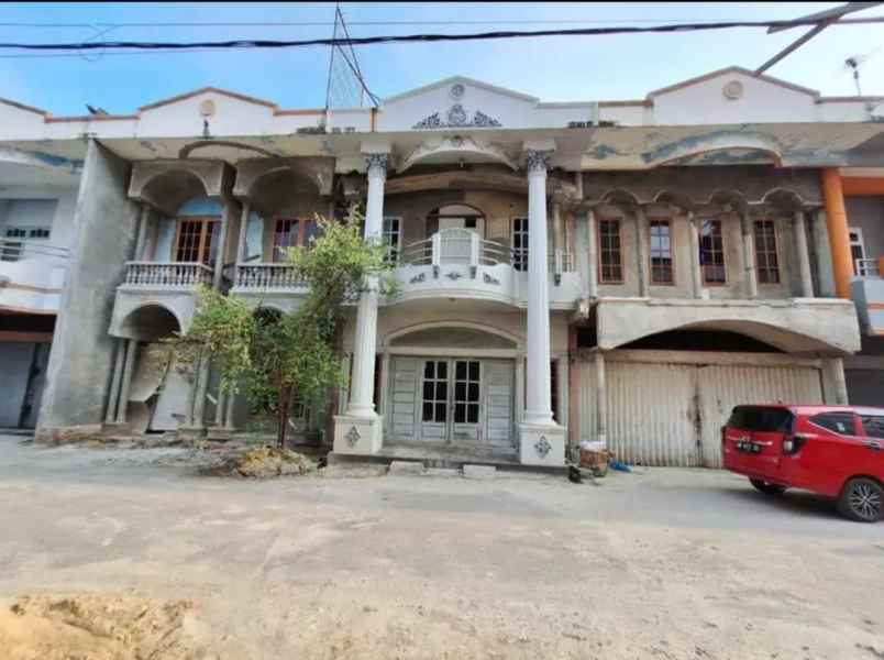 dijual ruko gandeng 3 di sebrang pasar pagi arengka