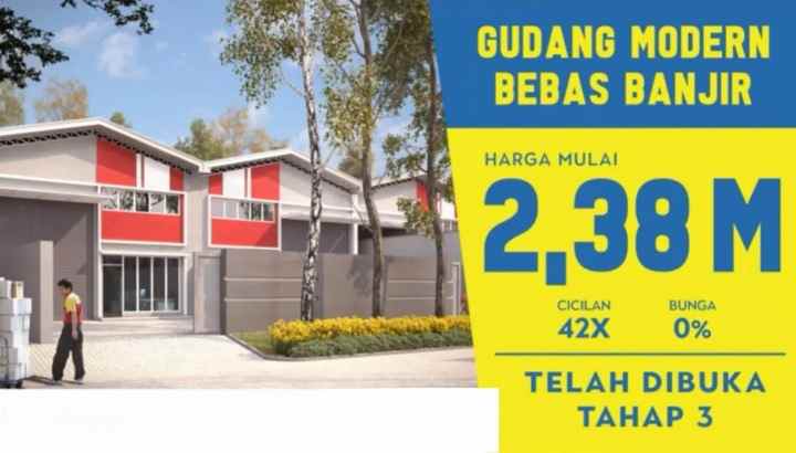 dijual ruko gudang kantor central industrial park