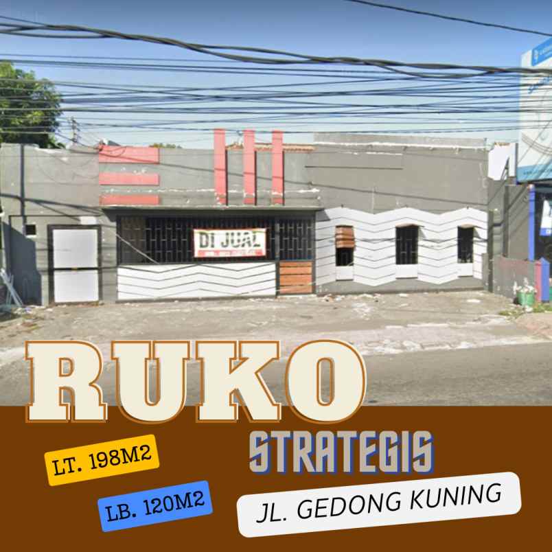 dijual ruko gudang kantor gedong kuning