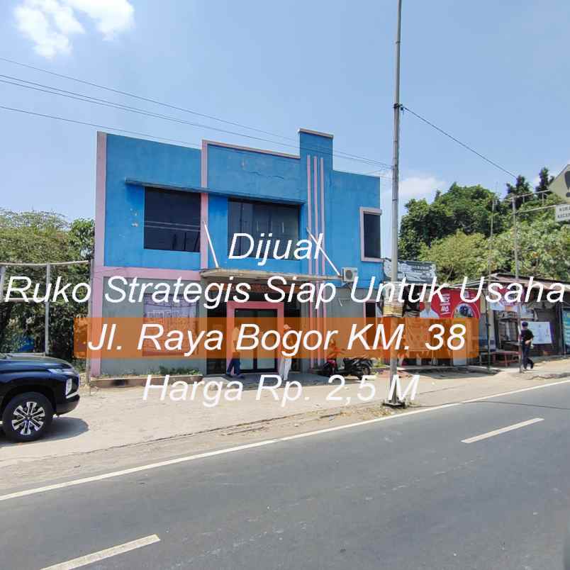 dijual ruko gudang kantor jl raya bogor