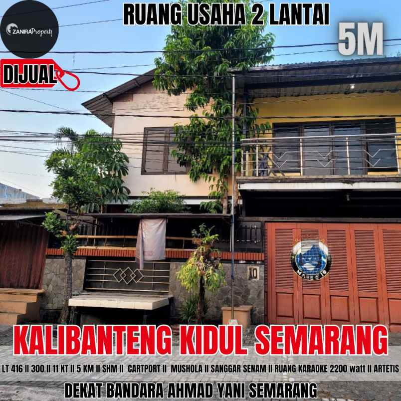 dijual ruko gudang kantor kalibanteng kidul