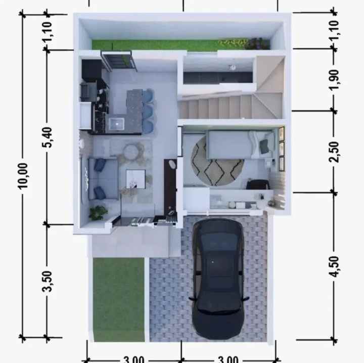 dijual rumah 2 lantai dipusat kota bogor