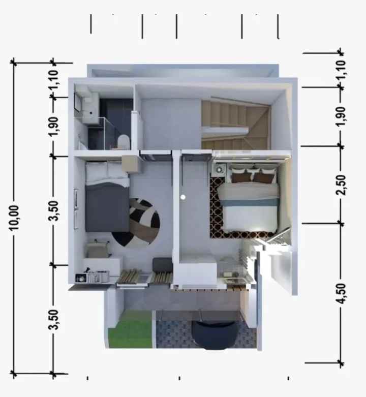 dijual rumah 2 lantai dipusat kota bogor