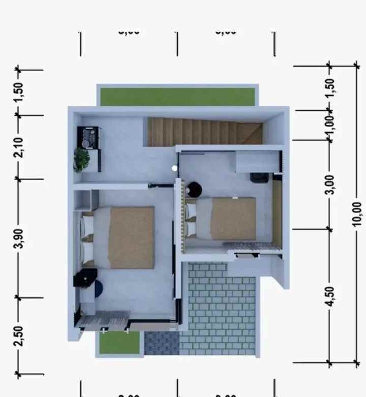 dijual rumah 2 lantai dipusat kota bogor