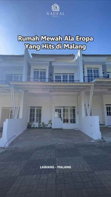 dijual rumah ala eropa di lawang malang