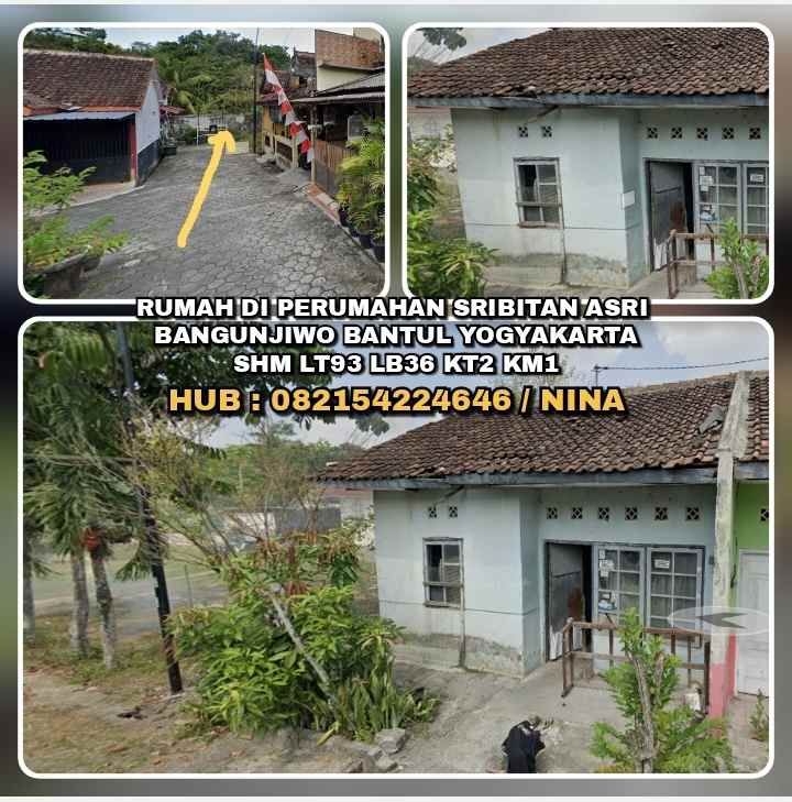 dijual rumah bangunjiwo kasihan bantul diy