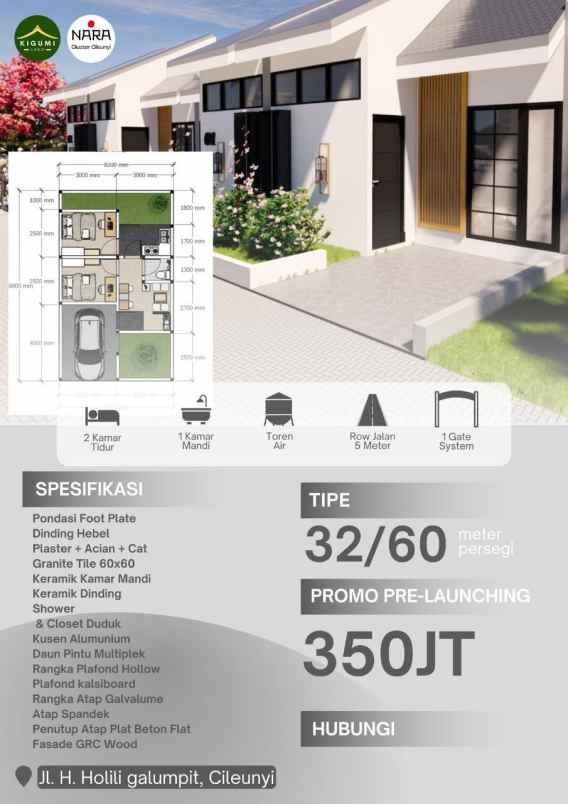 dijual rumah cileunyi bandung jawa barat