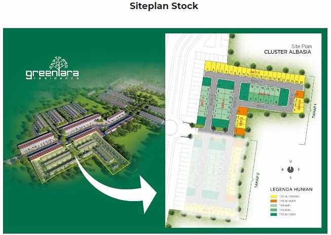 dijual rumah cluster albasia harapan