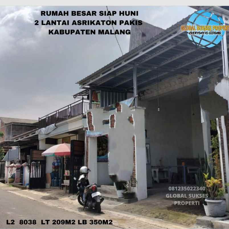 dijual rumah di kecamatan pakis