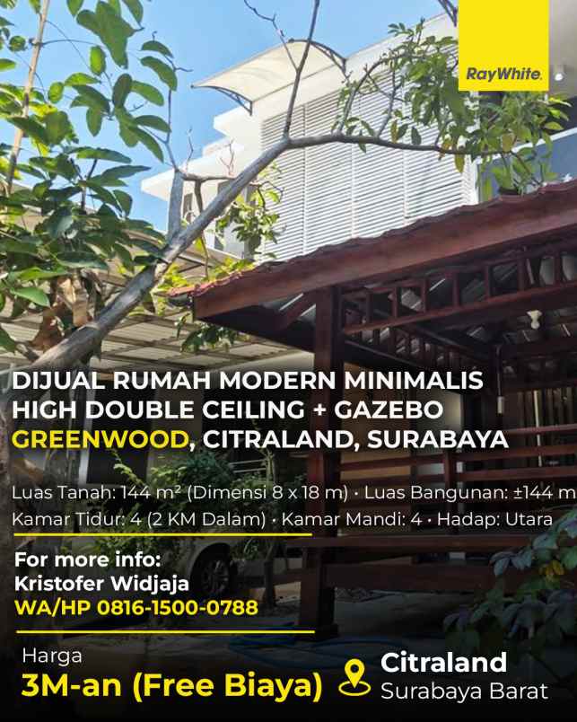 dijual rumah greenwood citraland
