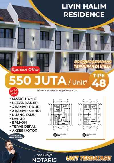 dijual rumah halim