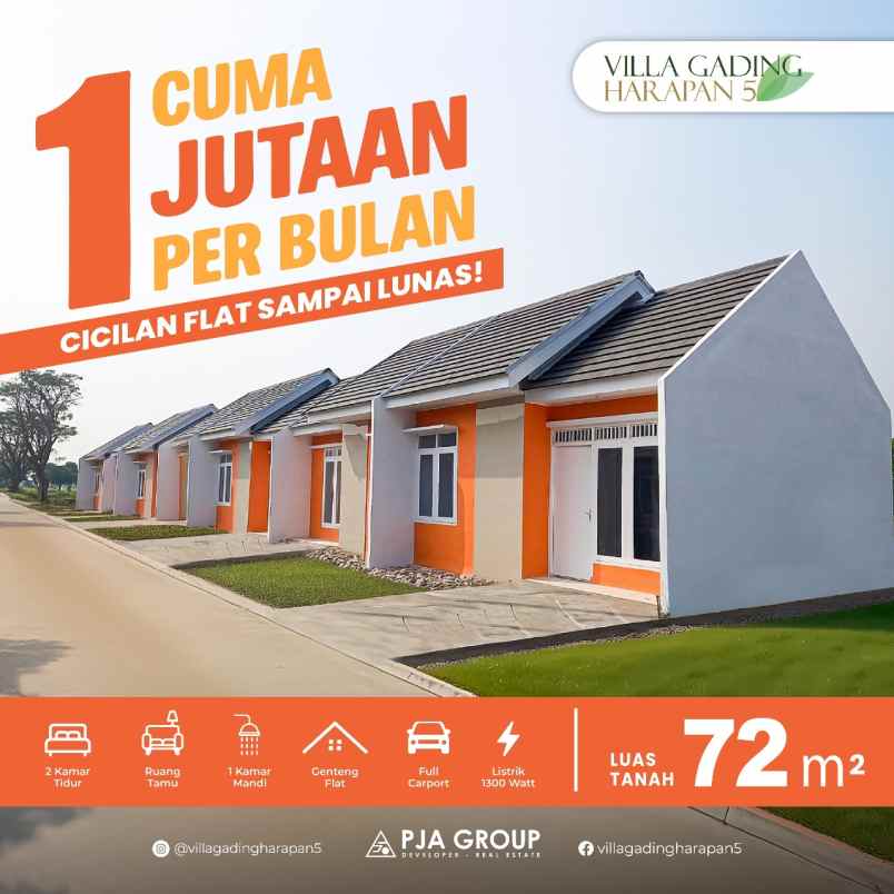 dijual rumah jalan raya gabus srimukti