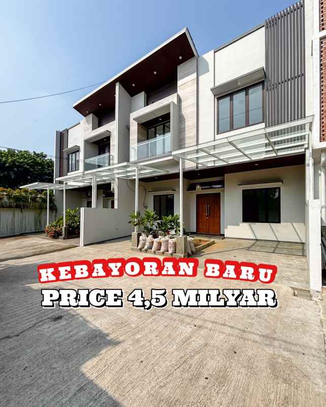 dijual rumah jalan raya kebayoran baru