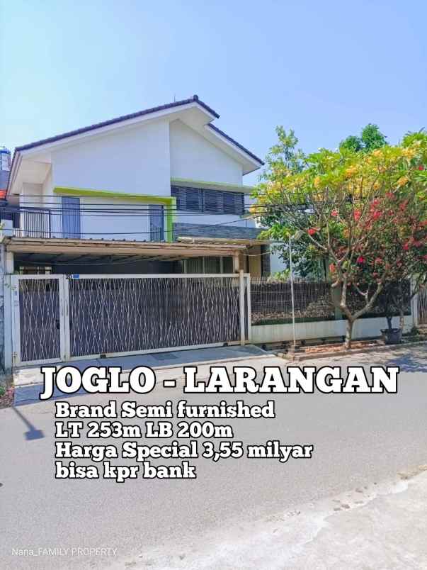 dijual rumah jalan raya larangan