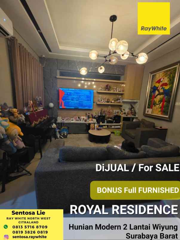 dijual rumah jalan royal residence