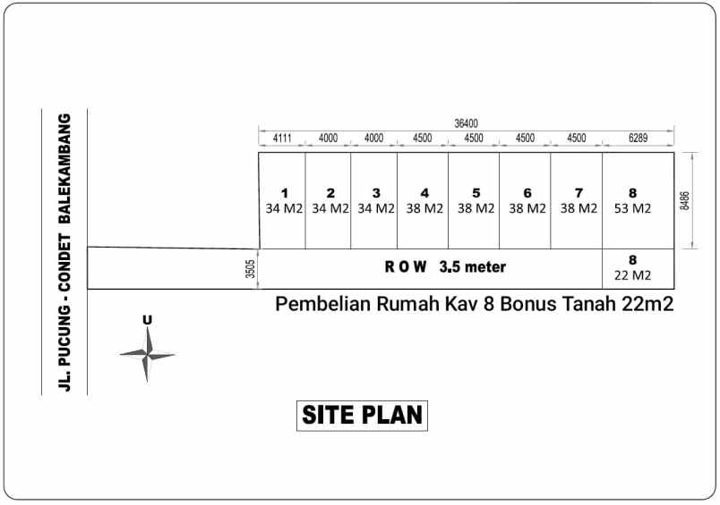 dijual rumah jl balekambang condet