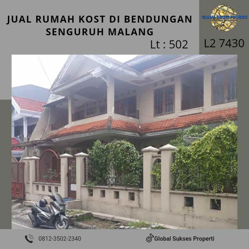 dijual rumah jl bendungan sengguruh