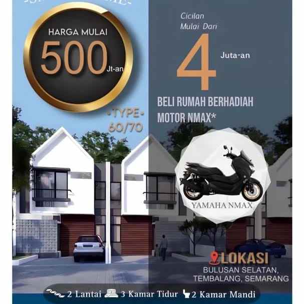 dijual rumah jl bulusan